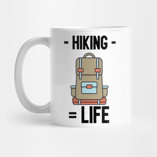 Hiking equals life Mug